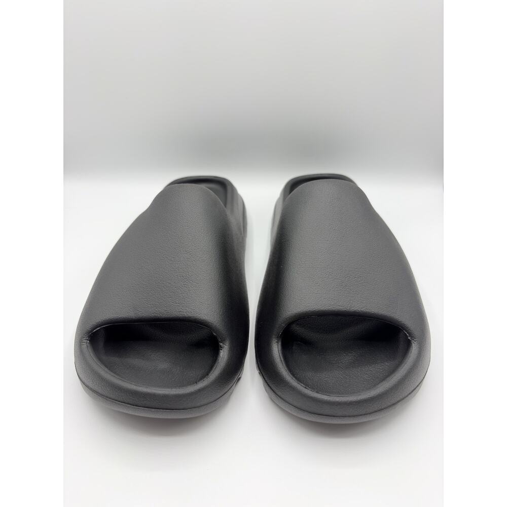 Adidas Yeezy Slides Sandals Shoes Men’s Sz 12 Black New NWOB - Picture 2 of 10